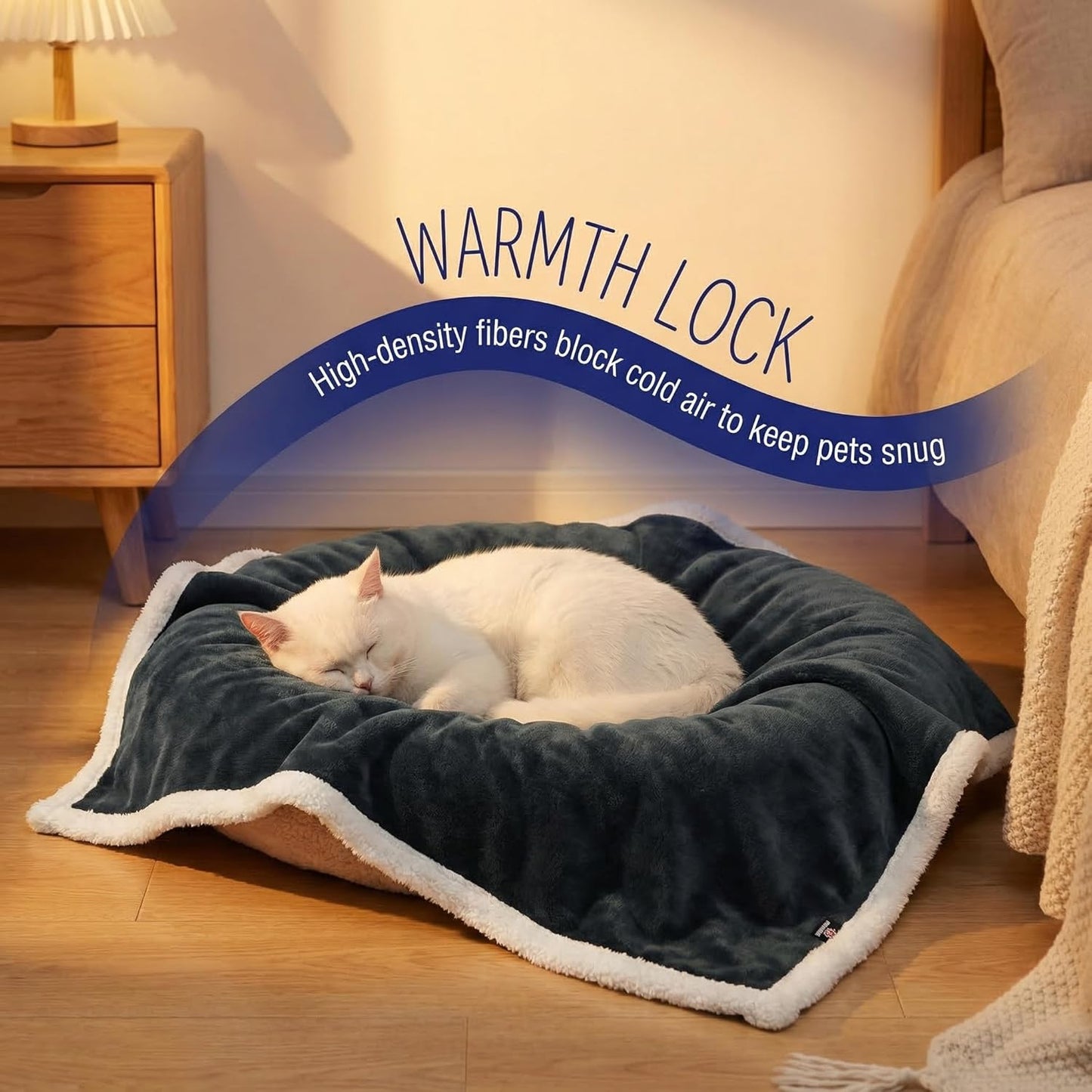 Luxury Black Fleece Dog Blanket for Large Dogs - Soft, Washable, Perfect for Couch, Sofa, Car Seats & Beds - 50x60 Inches