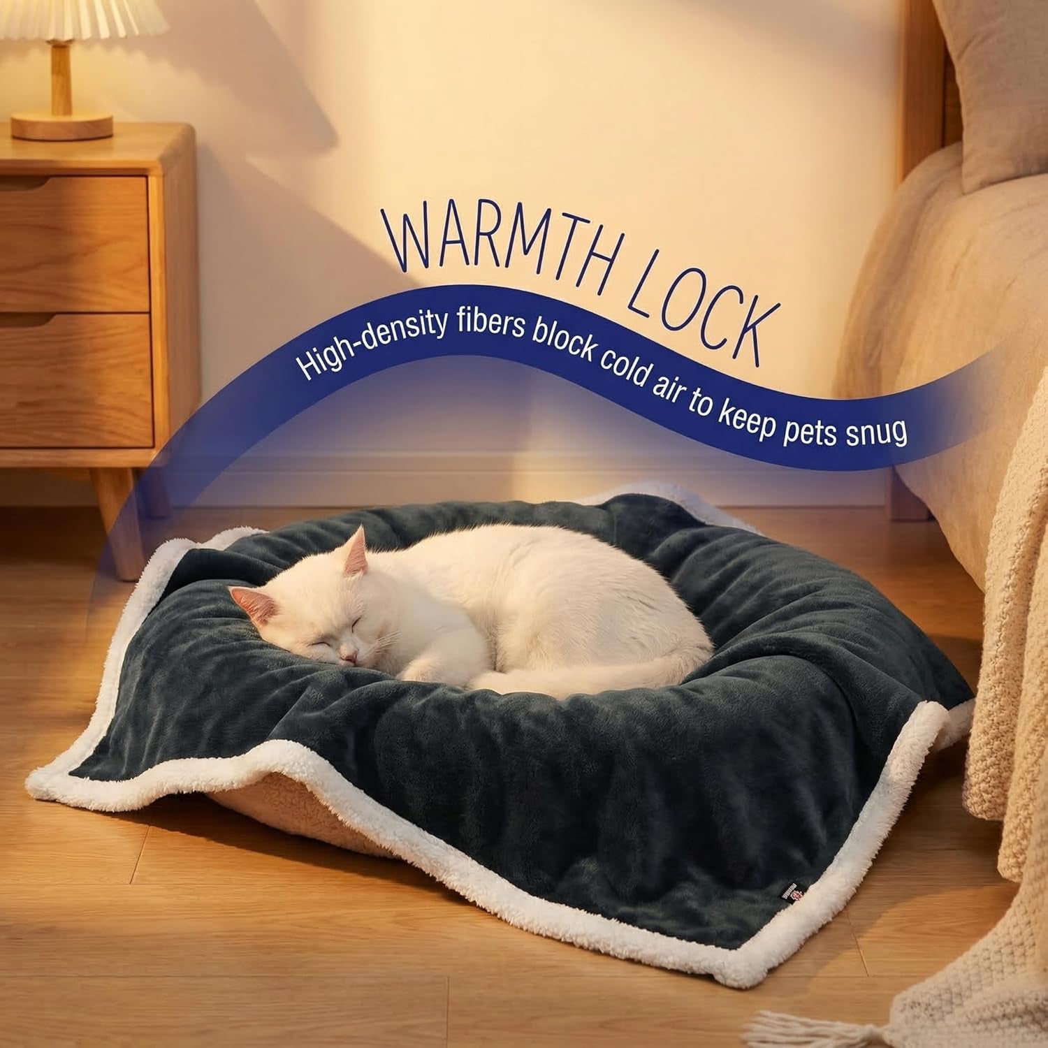 Luxury Black Fleece Dog Blanket for Large Dogs - Soft, Washable, Perfect for Couch, Sofa, Car Seats & Beds - 50x60 Inches