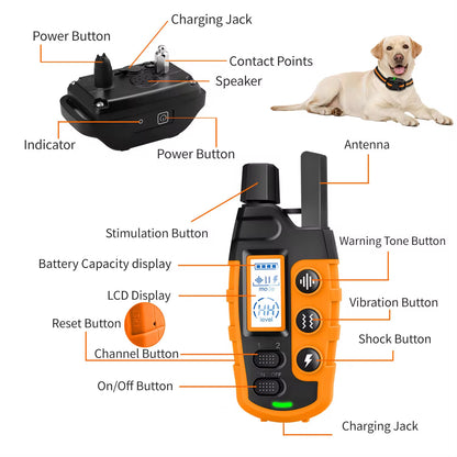 Long‑Range 3300Ft Dog Training Collar – Waterproof Remote, Shock & Vibration  