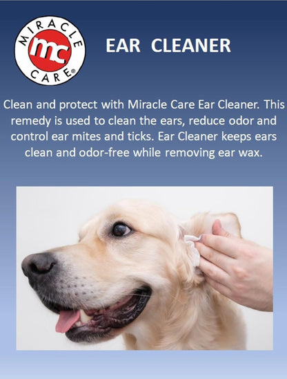 Miracle Care Ear Cleanser 🧼🐾 16oz Gentle Odor‑Reducing Ear Wash for Dogs & Cats