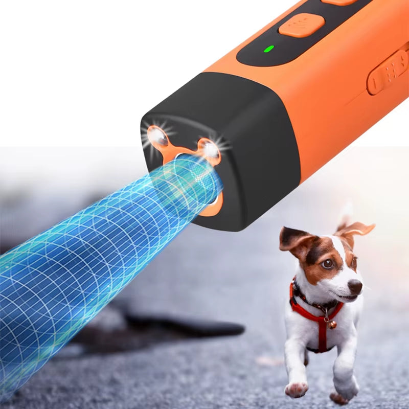 BarkShield Pro: Ultrasonic Dog Repellent with HD Display & LED Flashlight