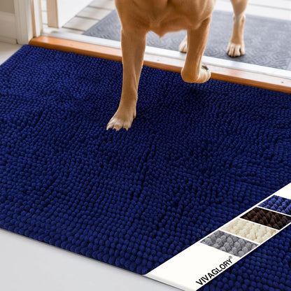 VIVAGLORY Ultra‑Absorbent Dog Door Mat 🐶✨ Mud‑Stopping, Waterproof, Non‑Slip Paw Saver