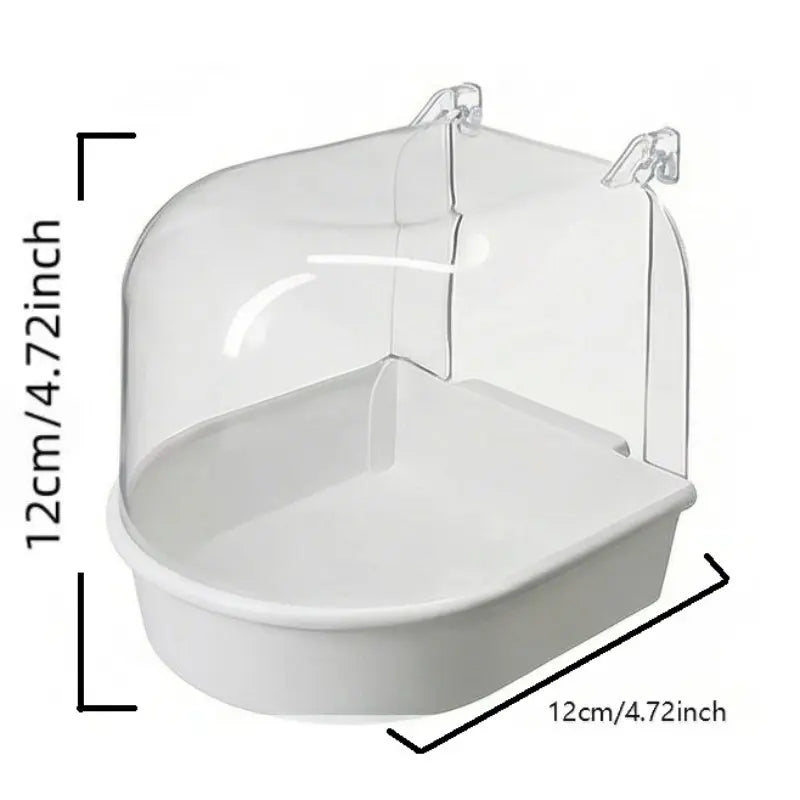 Deluxe Hanging Bird Bath with Splash Guard - Perfect for Parrots, Starlings & Small Birds!