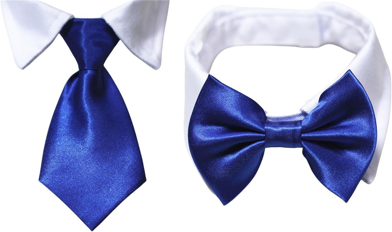 Dapper Dog Tuxedo Collar with Black Tie - Ideal for All Breeds!