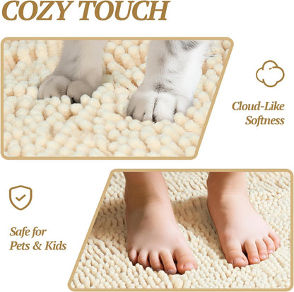VIVAGLORY Ultra‑Absorbent Dog Door Mat 🐶✨ Mud‑Stopping, Waterproof, Non‑Slip Paw Saver