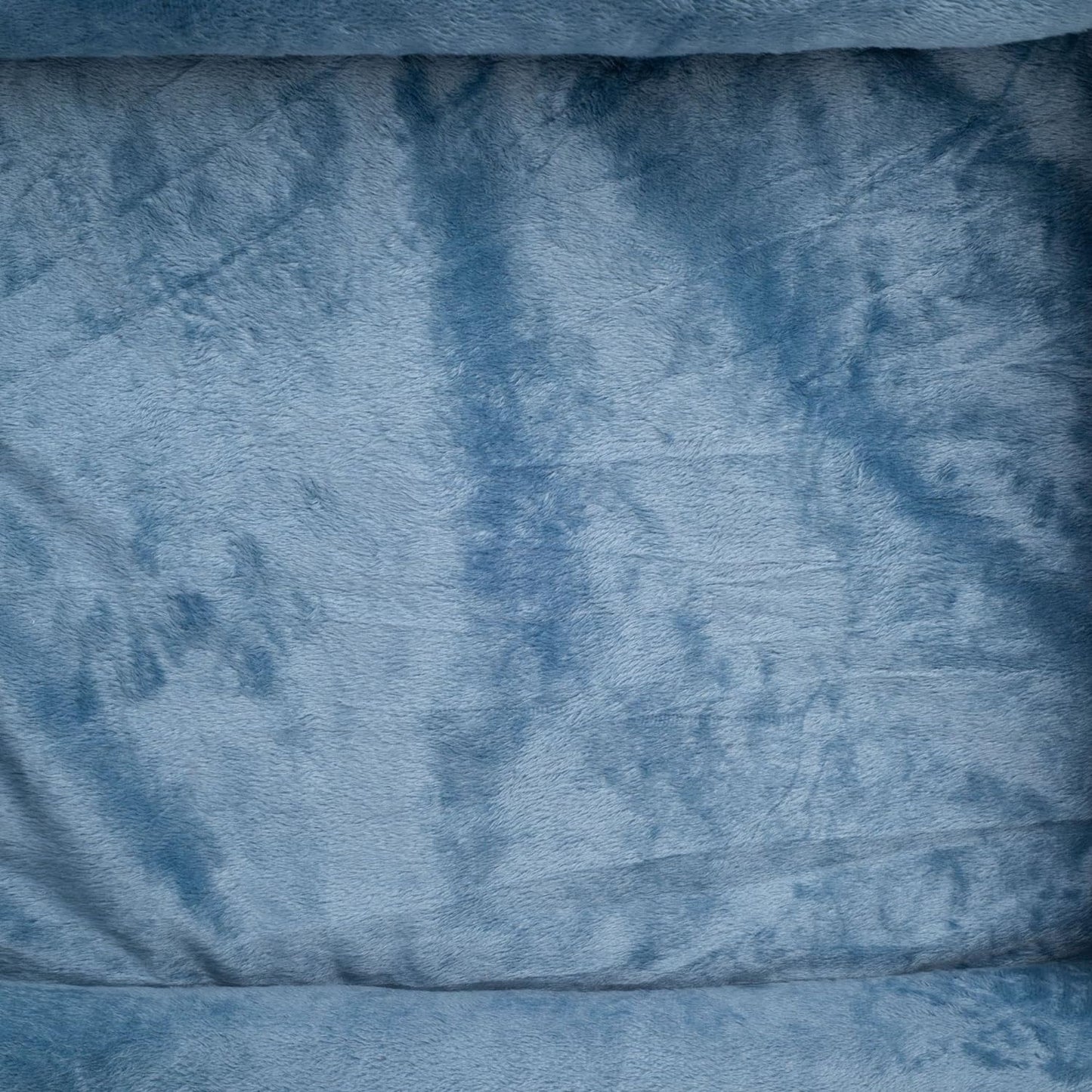 Orthopedic Dog Bed 🐶💤 Reversible Bolster Sofa w/ Washable Cover – Blue Suede/Mink
