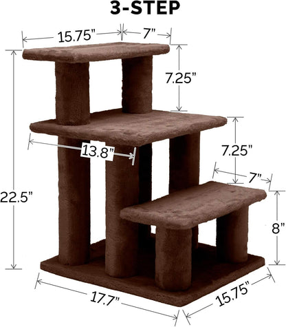  Steady Paws Multi‑Step Pet Stairs 🐾✨ Soft, Stable, Convertible Steps for Small & Senior Pets