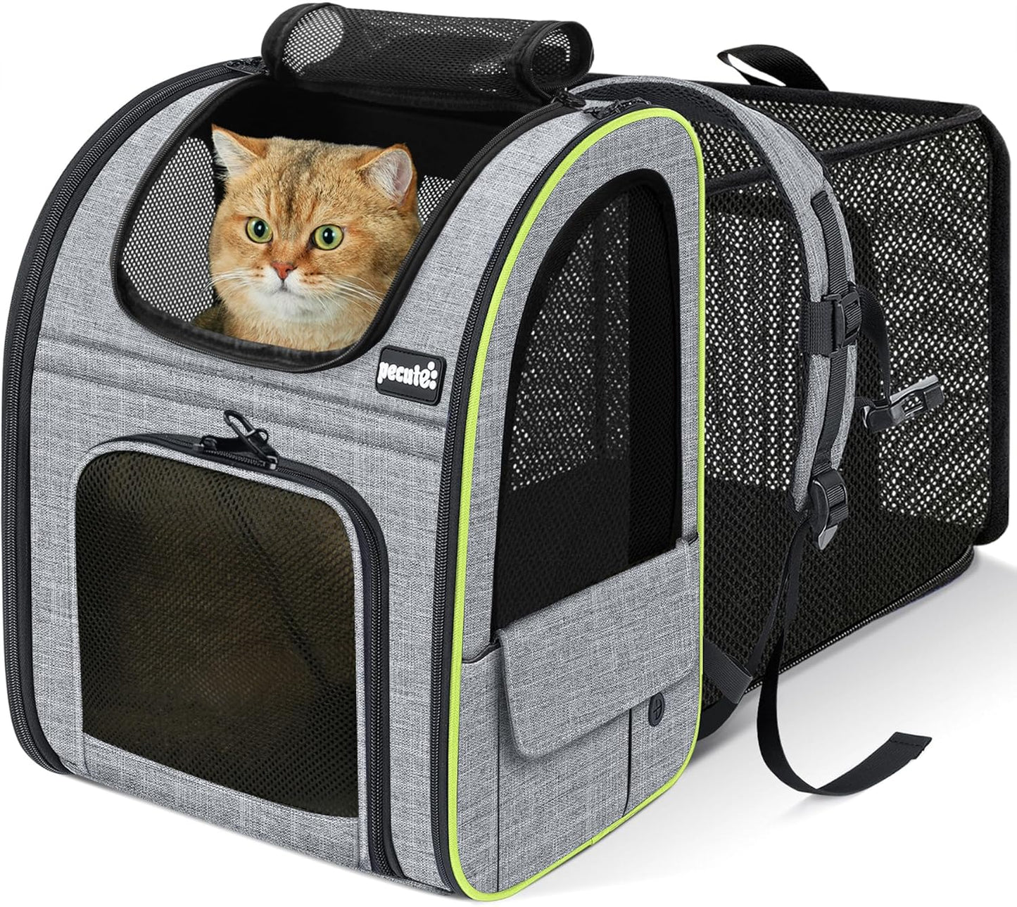 Expandable Pet Carrier Backpack 🐾✨ Ventilated, Comfy, Airline‑Friendly Travel Pack