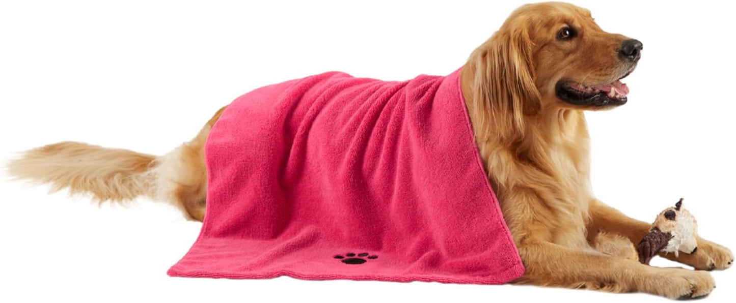 Bone Dry Microfiber Pet Towel 🐾🛁 Ultra‑Absorbent 41x23.5" Dog & Cat Drying Towel