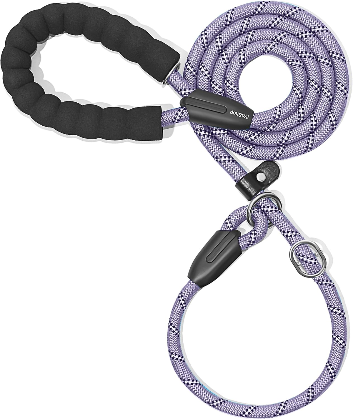 Chic Baby Pink Slip Lead Dog Leash - Comfortable Padded Handle & Reflective for No Pull Training - 3/8" x 6 FT