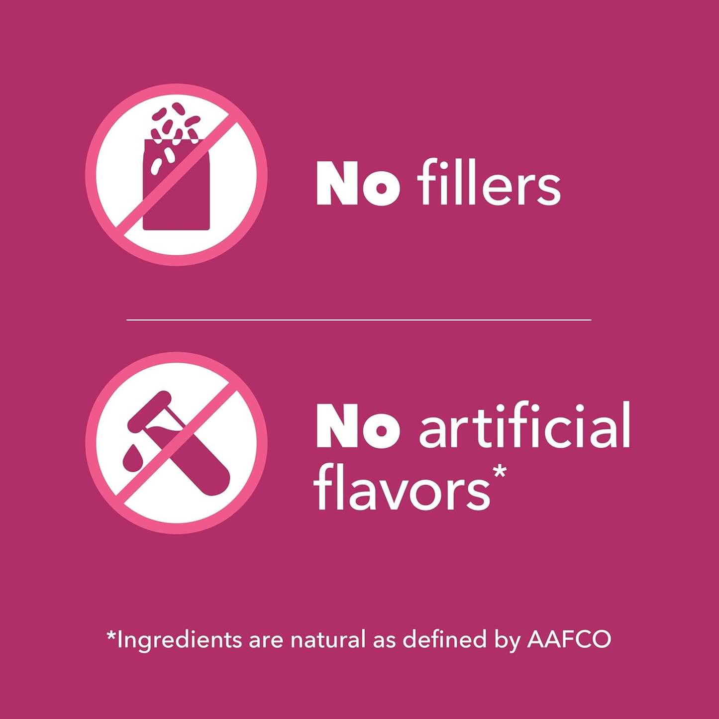No fillers, no artificial flavors pet food — natural ingredients per AAFCO standards