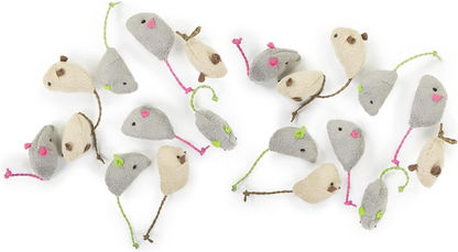 Ultimate Skitter Critters Catnip Toys - Fun 3 Pack in Chic Gray/Cream for Happy Cats