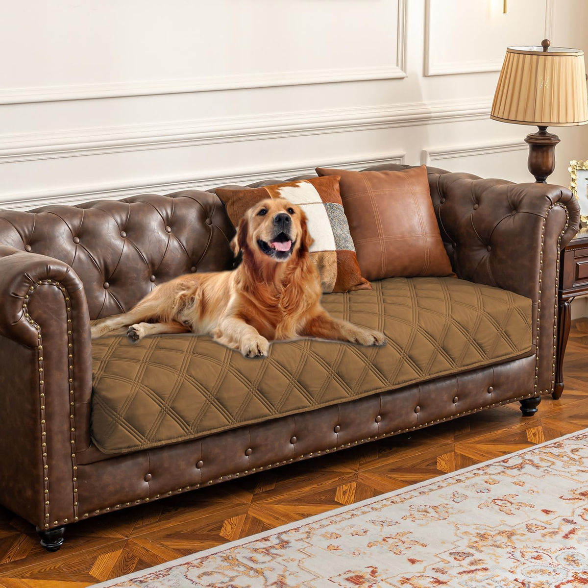 Ultimate Waterproof Dog Bed Cover & Anti-Slip Pet Blanket for Furniture Protection