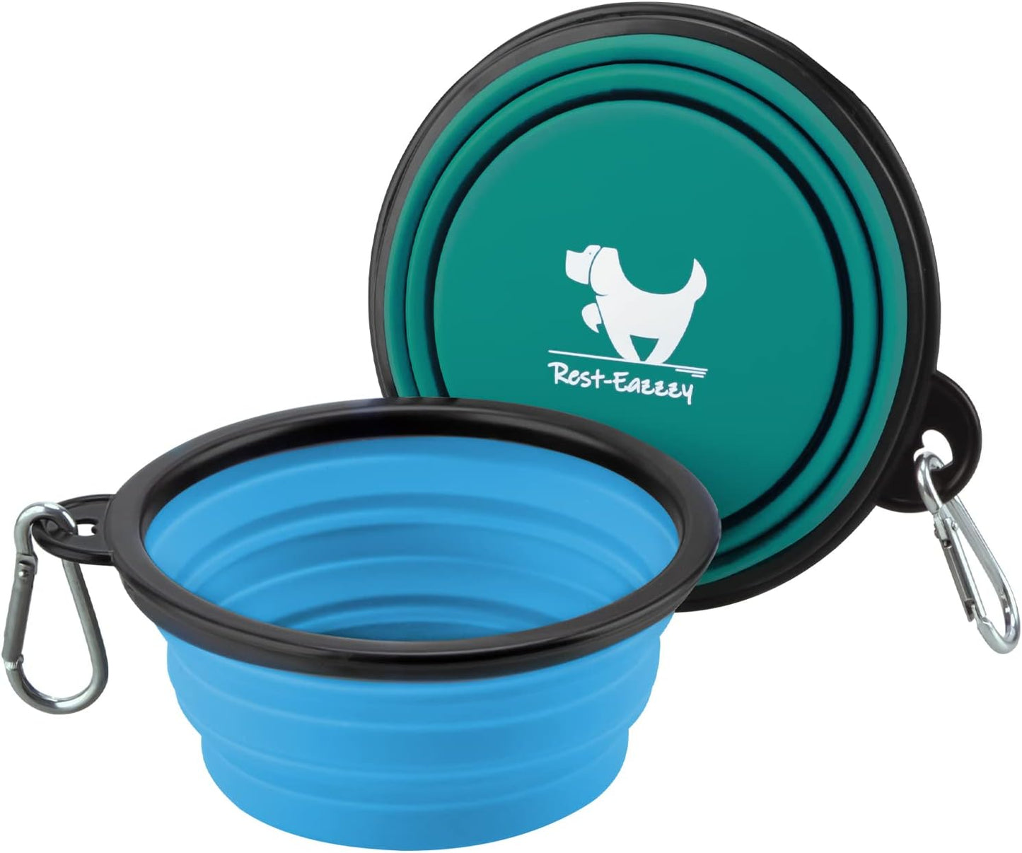 Collapsible Silicone Dog Bowl 🐾🥣 BPA‑Free Travel Bowl w/ Clip – Portable & Durable