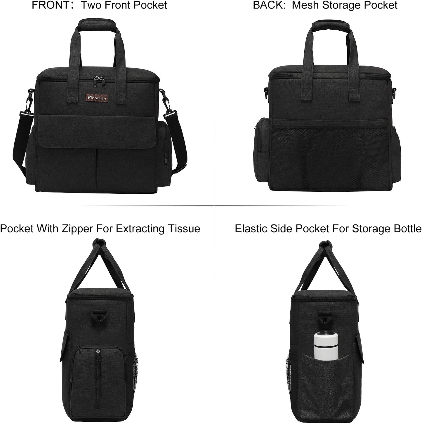 Modoker Dog Travel Bag ✈️🐾 Airline‑Approved Weekend Organizer w/ Bowls & Food Bags
