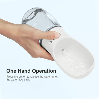 Portable Dog Water Bottle 💧🐾 Leak‑Proof Travel Dispenser w/ One‑Key Return Flow