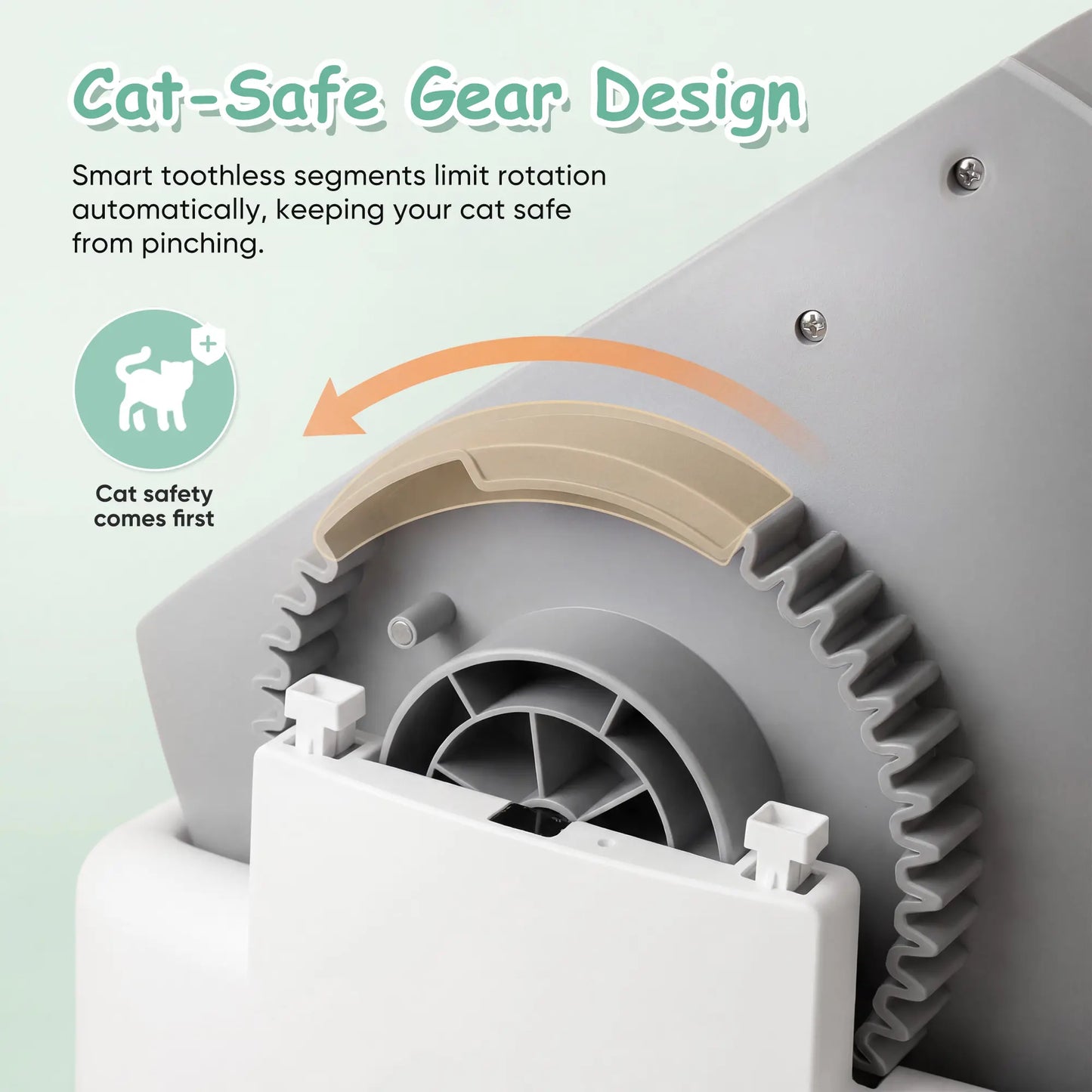 Warcat Next-Gen Automatic Self-Cleaning Cat Litter Box - Safe, Easy & App-Free Design!