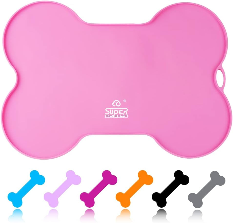 Silicone Pet Feeding Mat 🐾✨ Non‑Slip, Waterproof, Raised‑Edge Mess‑Control Pad
