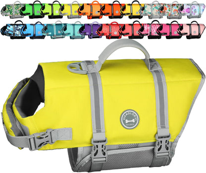 🐶🌊 Rip‑Stop Dog Life Vest — Medium, Blue | Buoyant, Safe & Swim‑Ready with Handle
