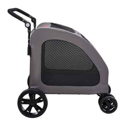 Ultimate Comfort Pet Stroller - 4-Wheel Carrier for Dogs Up to 160 lbs, Perfect for Any Adventure!