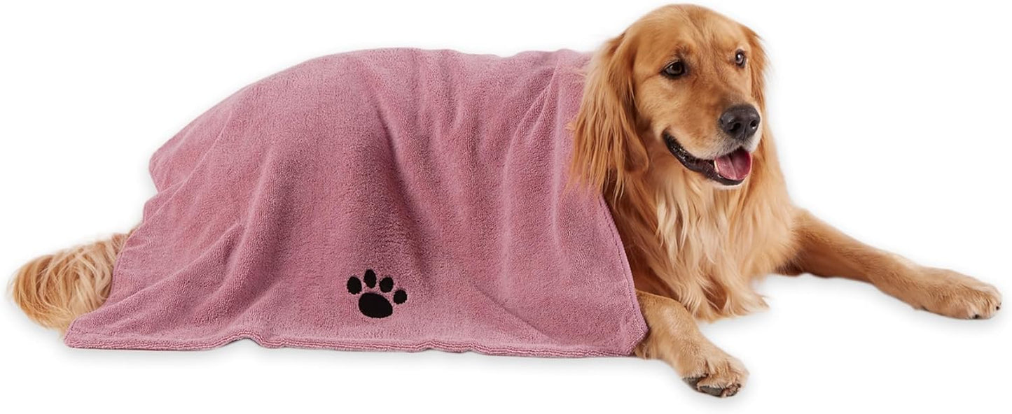 Bone Dry Microfiber Pet Towel 🐾🛁 Ultra‑Absorbent 41x23.5" Dog & Cat Drying Towel
