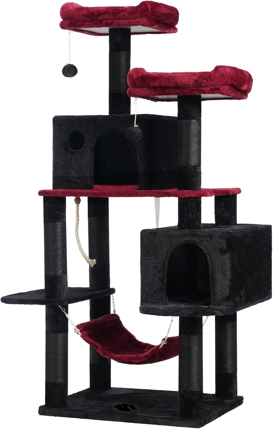 Scratch‑Resistant Cat Tree Condo 🐾✨ Multi‑Level Tower with Hammock for Large Cats