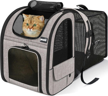Expandable Pet Carrier Backpack 🐾✨ Ventilated, Comfy, Airline‑Friendly Travel Pack