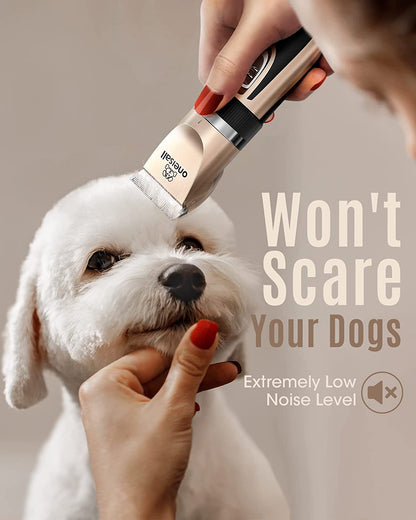 Oneisall Cordless Dog Grooming Clippers 🐾✨ Quiet, Sharp, Waterproof Trimmer Kit