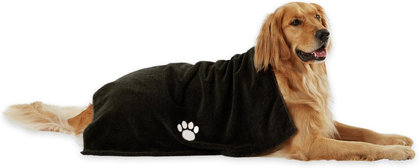 Bone Dry Microfiber Pet Towel 🐾🛁 Ultra‑Absorbent 41x23.5" Dog & Cat Drying Towel