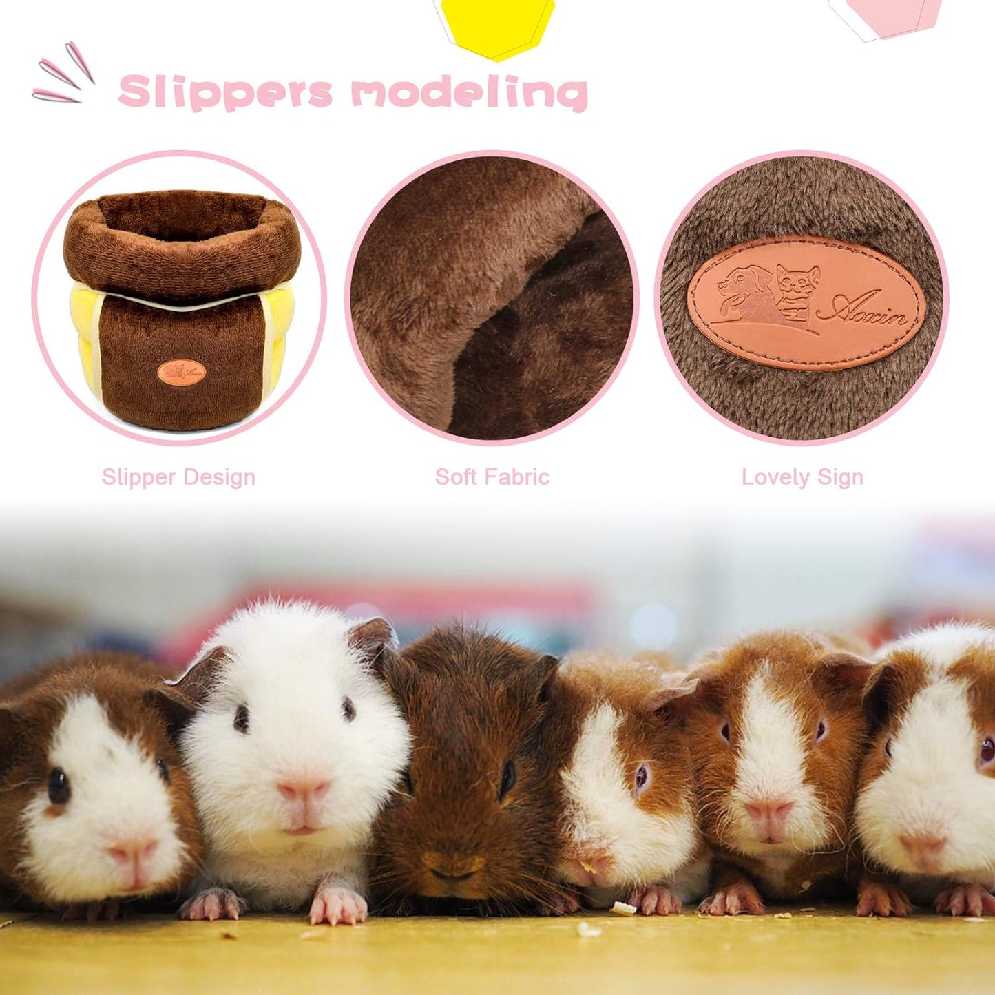 Plush Cuddle Cave Bed 🐹💙 Soft Washable Hideout for Guinea Pigs, Rats & Small Pets