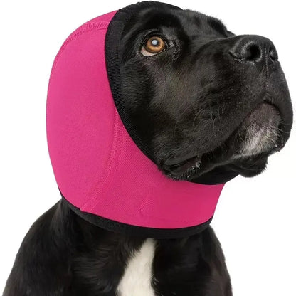 Dog Ear Muffs for Noise Protection - Comfortable Adjustable Ear Wrap for Calming Dogs During Fireworks, Bathing, and Swimming