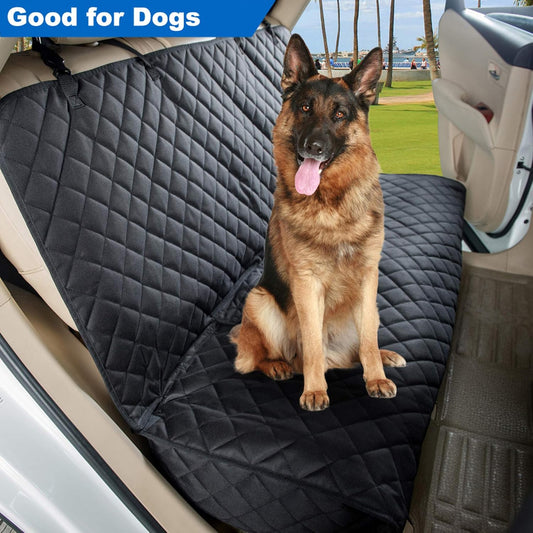 Waterproof Dog Car Seat Cover 🚗🐾 Nonslip Back Seat Protector w/ Side Flaps – Universal