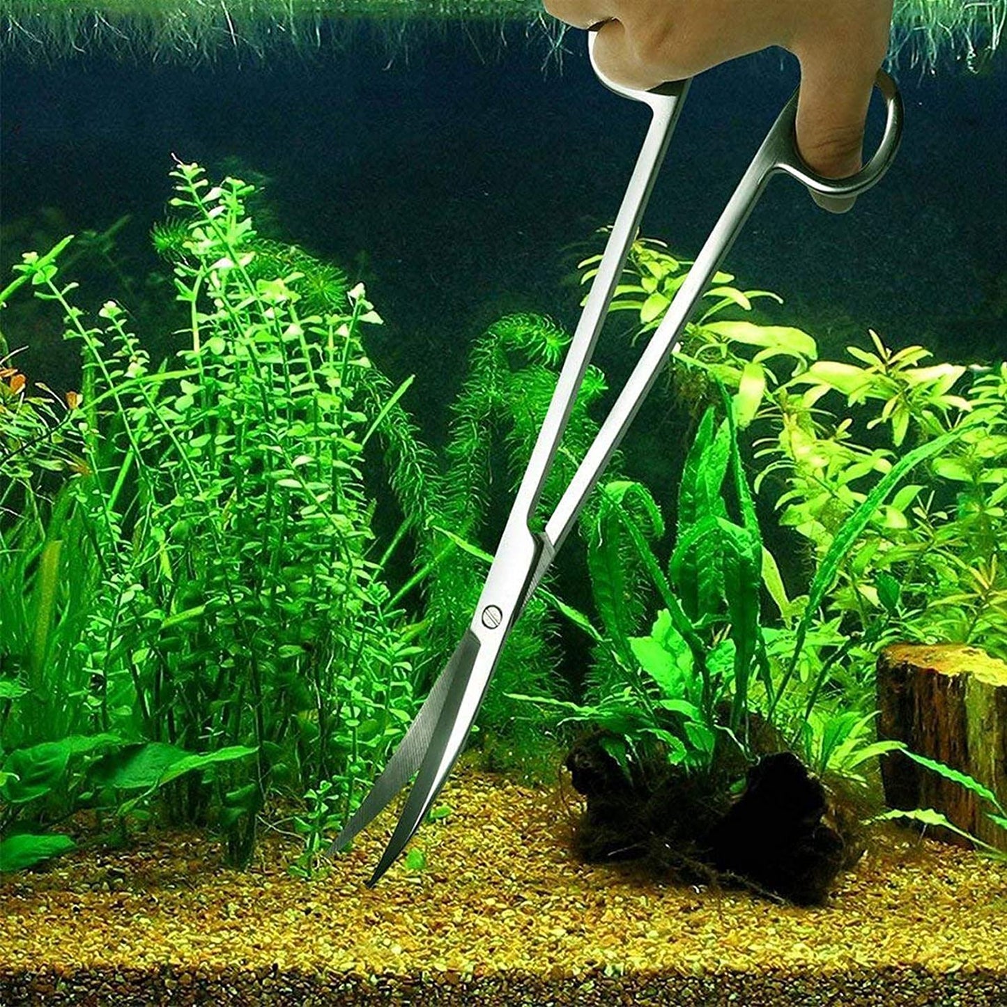 4‑in‑1 Aquascaping Tool Kit 🌿🐠 Stainless Steel Tweezers, Scissors & Spatula Set