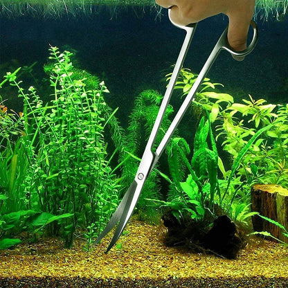 4‑in‑1 Aquascaping Tool Kit 🌿🐠 Stainless Steel Tweezers, Scissors & Spatula Set