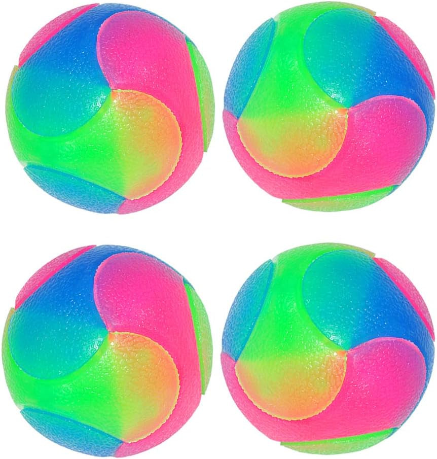 Interactive LED Dog Balls - Glow in the Dark Flashing Pet Toys for Dogs and Cats (2 Pack)