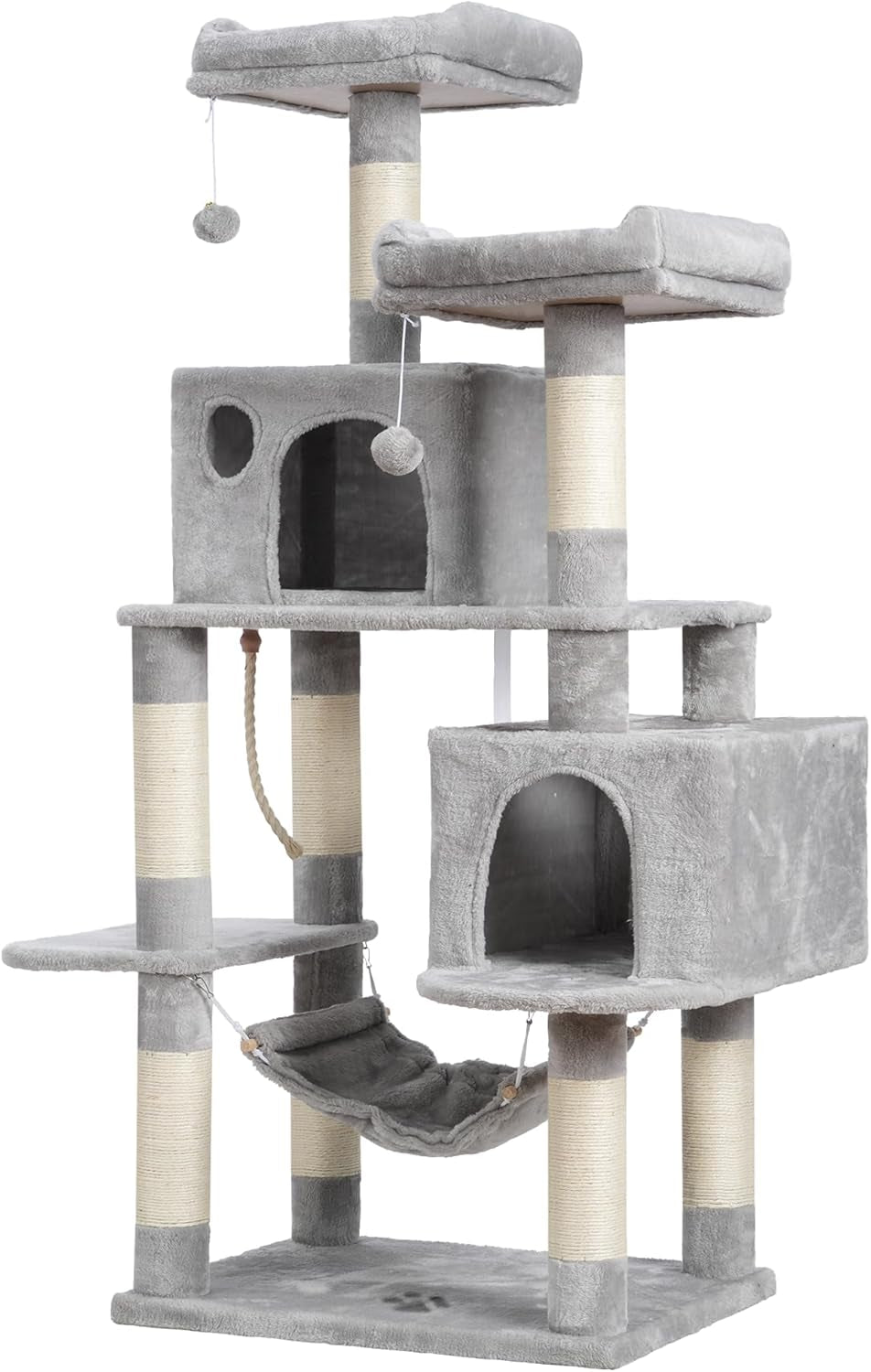 Scratch‑Resistant Cat Tree Condo 🐾✨ Multi‑Level Tower with Hammock for Large Cats
