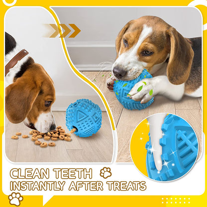 Indestructible Squeaky Treat Dispensing Dog Balls - Ultimate Chew Toys for Large Breeds
