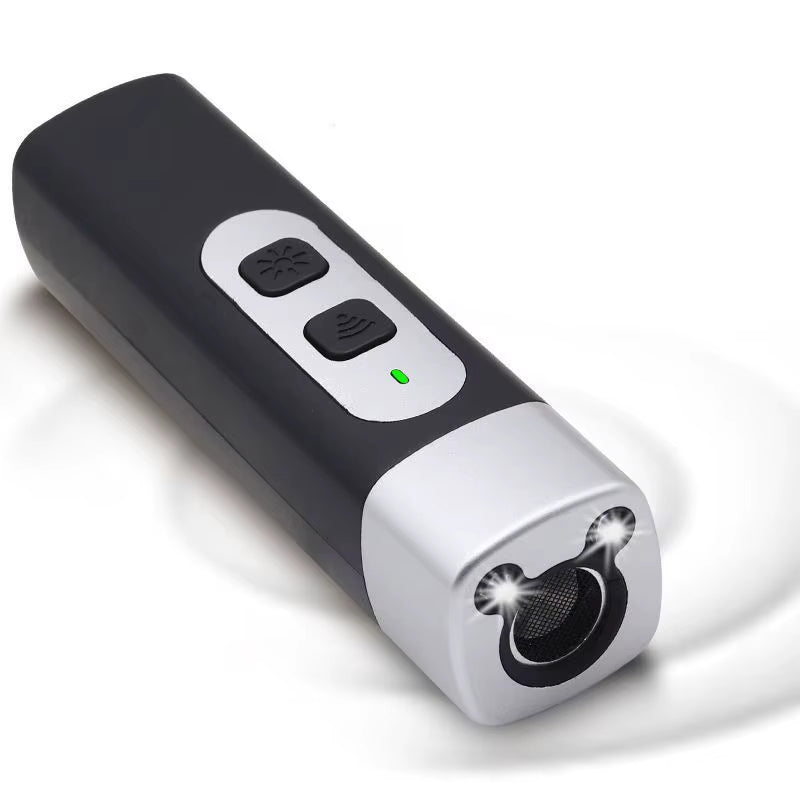 BarkShield Pro: Ultrasonic Dog Repellent with HD Display & LED Flashlight