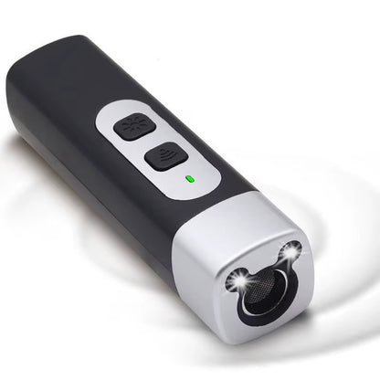 BarkShield Pro: Ultrasonic Dog Repellent with HD Display & LED Flashlight