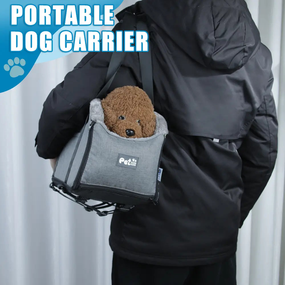 FANGFANG Pet Car Cat Kennel - Cozy Travel Cushion & Stylish Handbag for Small and Medium Pets