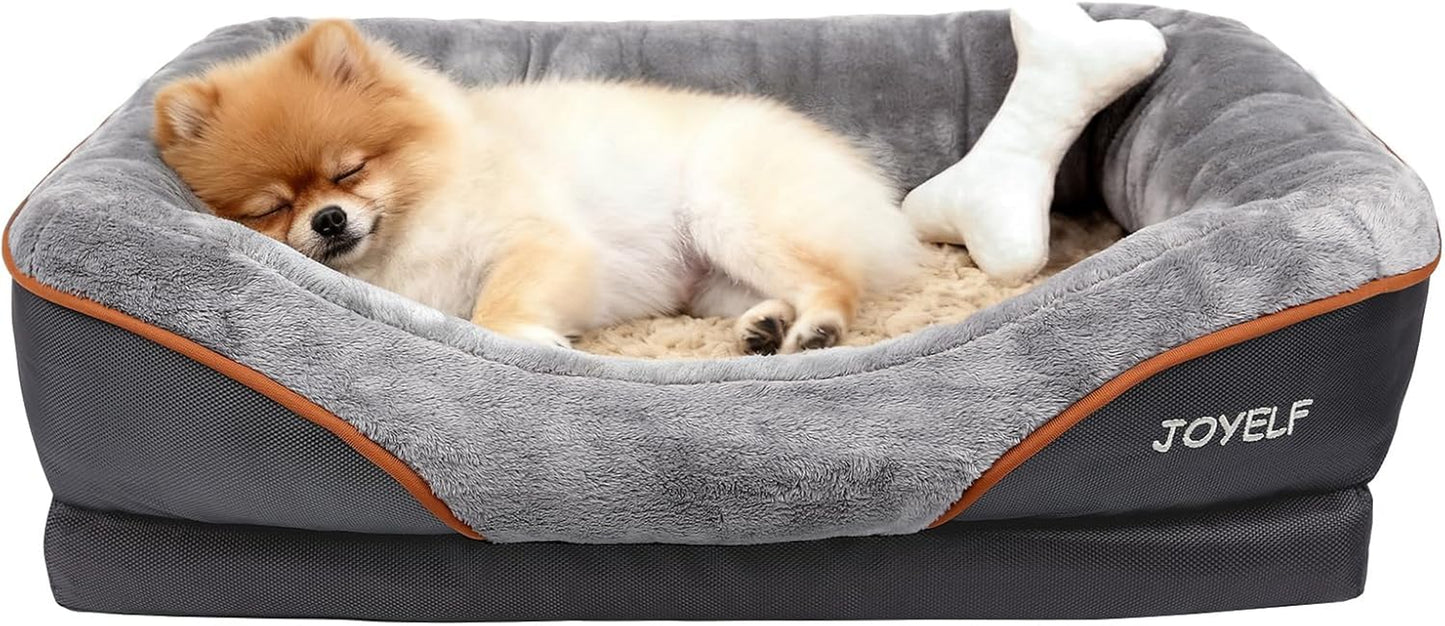 JOYELF Orthopedic Dog Bed 🐾💤 Memory Foam Sofa w/ Bolsters & Washable Cover