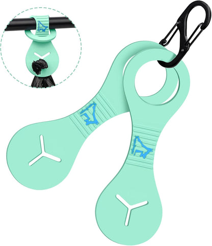 Hands‑Free Dog Poop Bag Holder 🐾✨ Silicone Leash Clip for Full Waste Bags