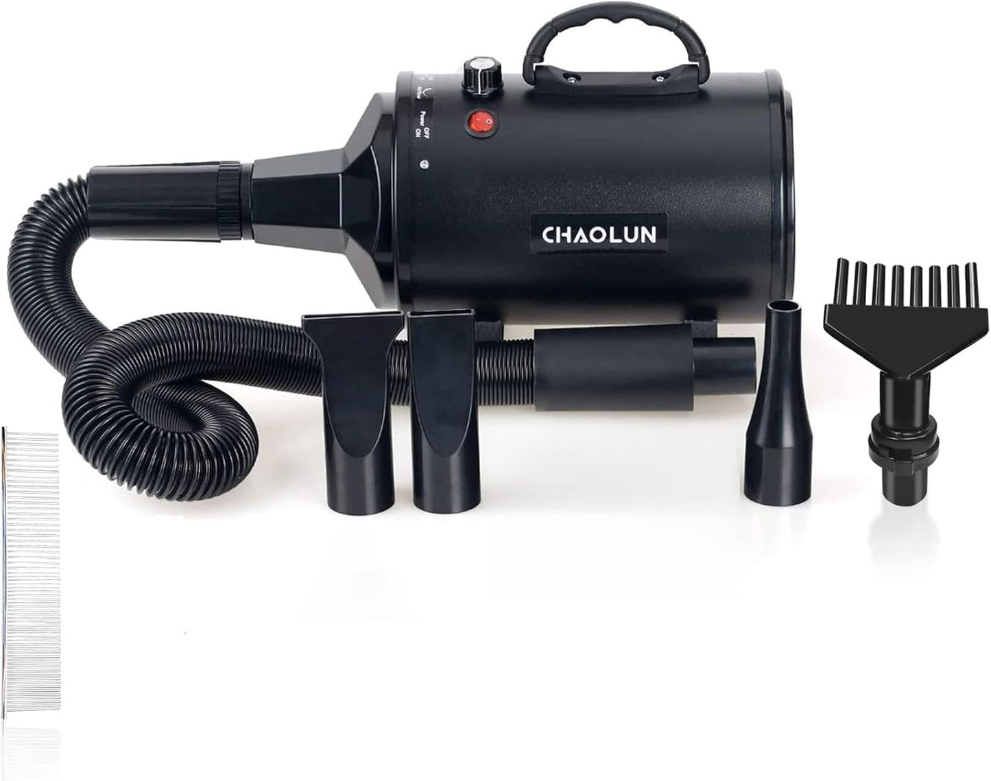 High Velocity Dog Grooming Dryer – Adjustable Speed Pet Hair Dryer with Heater 