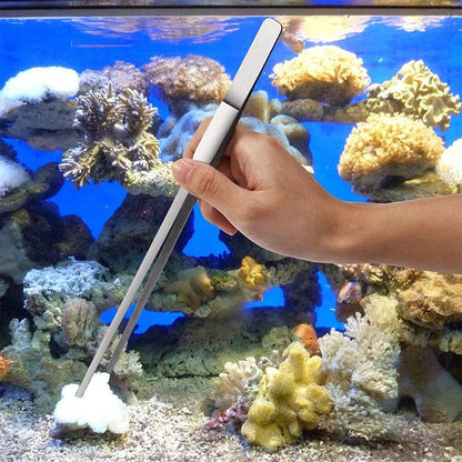 4‑in‑1 Aquascaping Tool Kit 🌿🐠 Stainless Steel Tweezers, Scissors & Spatula Set