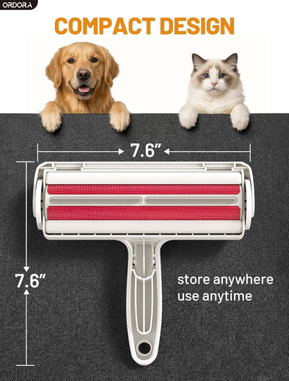 Reusable Pet Hair Remover – Portable Lint Roller for Dog & Cat Hair on Furniture  
