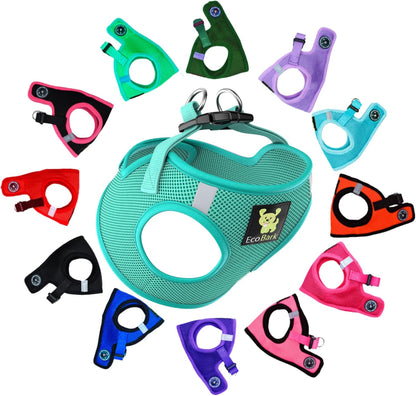 Teacup Dog Harness 💗 XXS Soft Mesh Step‑In Vest – No‑Pull Halter for Toy Breeds