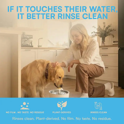 24-Pack Pet Fountain Cleaning Tablets - Safe & Effective Hard Water & Slime Remover for Cat Fountains
