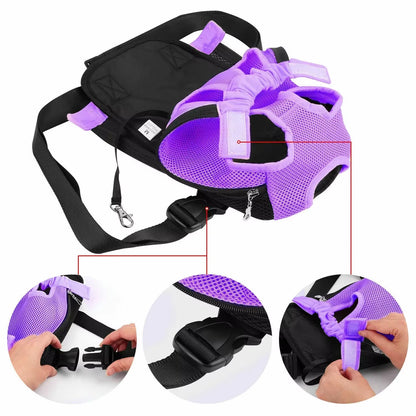 Camouflage Pet Dog Carrier Backpack - Breathable Mesh Travel Bag for Small Dogs and Cats