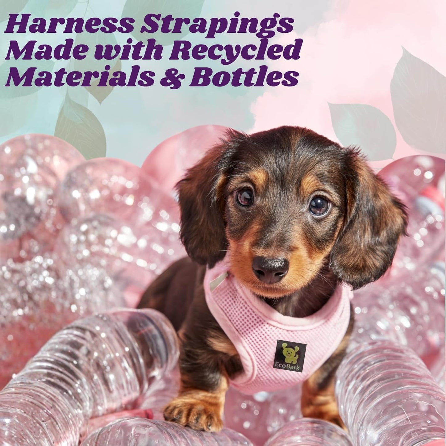 Teacup Dog Harness 💗 XXS Soft Mesh Step‑In Vest – No‑Pull Halter for Toy Breeds
