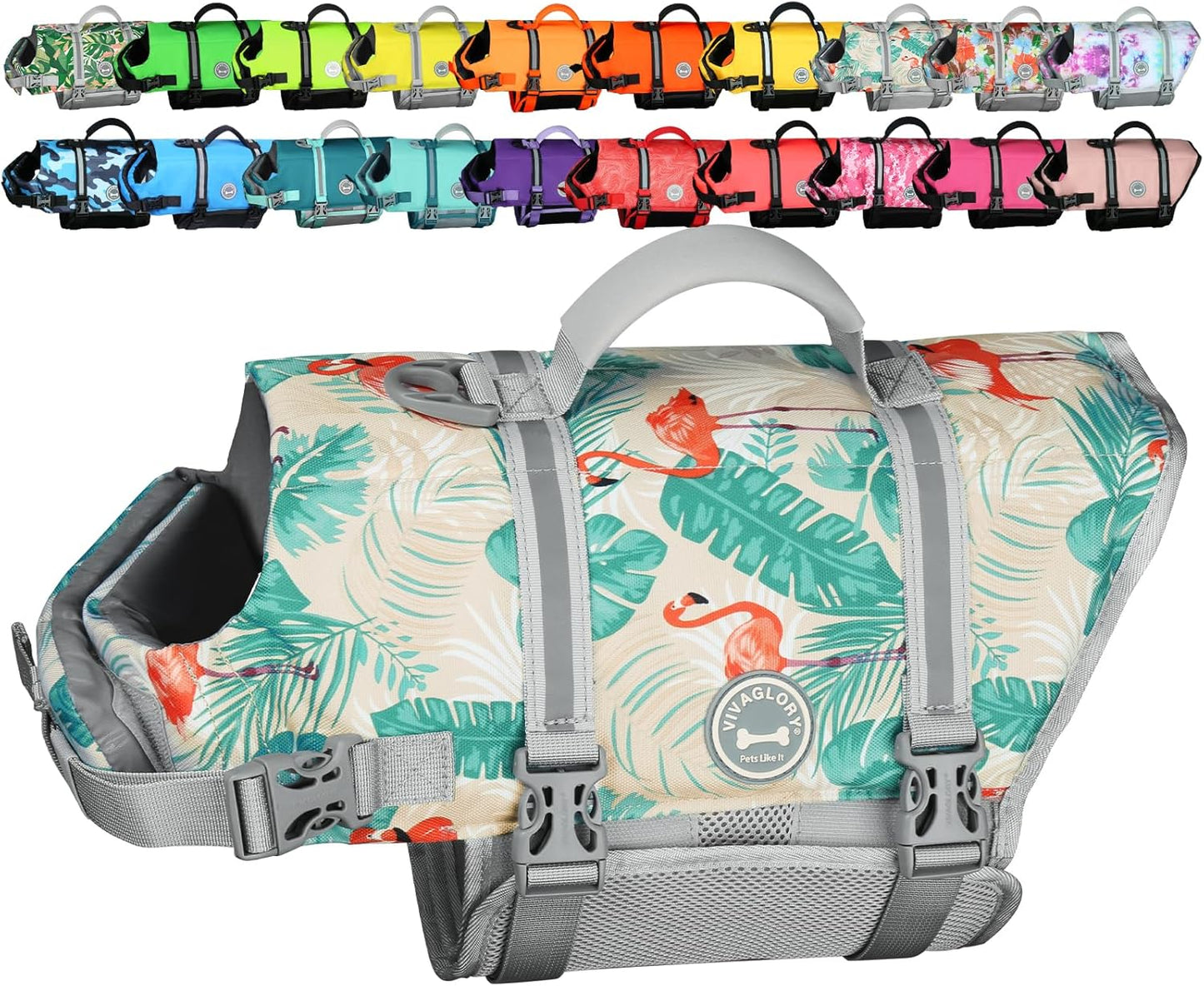 🐶🌊 Rip‑Stop Dog Life Vest — Medium, Blue | Buoyant, Safe & Swim‑Ready with Handle